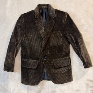 Zeal Kids Boys Olive Green Corduroy Blazer Jacket Size 3 3019B NWT Winter